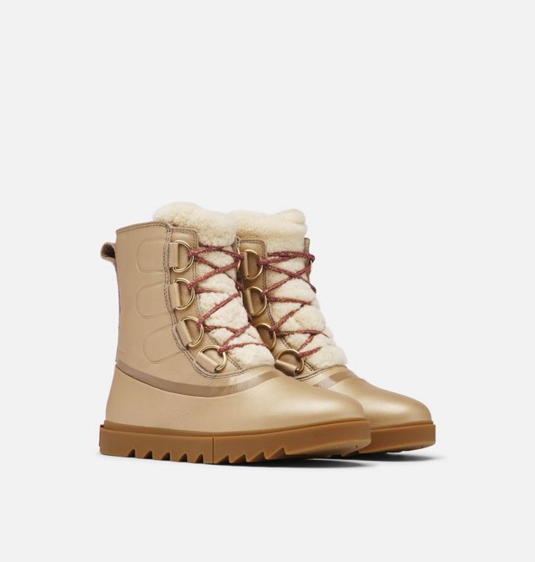 Womens Snow Boots Khaki - Sorel Joan Of Arctic™ NEXT LITE Lux Mid - 236108-GQM